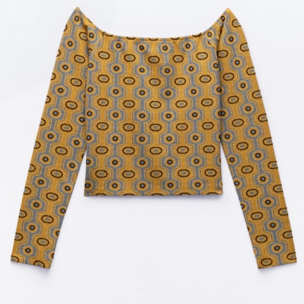 JACQUARD PENCIL SKIRT AND TOP SET - Picture 11 of 13